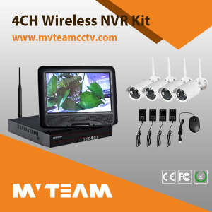 4CH Wireless IP NVR Kit Outdoor Wireless P2p IP Camera (MVT-K04T)