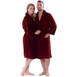 Man Wholesale Coral Fleece Sleepwear Bathrobe