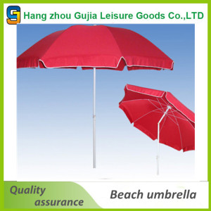 180g Polyester UV-Protection 8 Steel Ribs Advertising Beach Umbrella